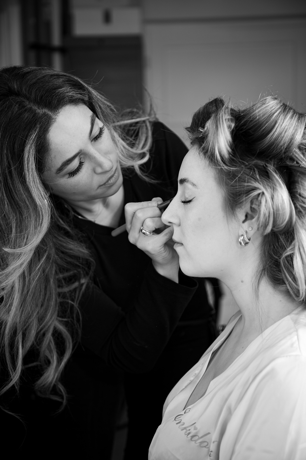 Make-up Artist bei der Arbeit